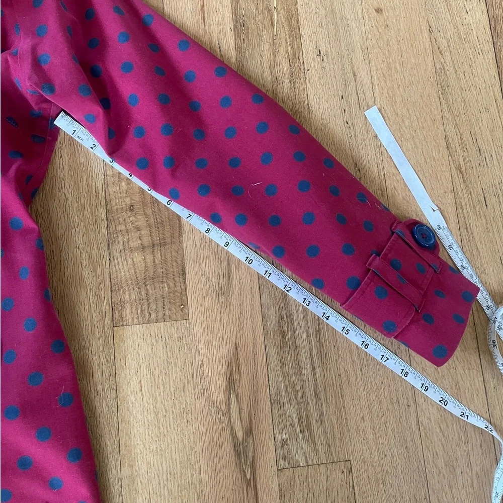 Hatley Blue and Red Polka Dot Coat - Picture 6 of 7